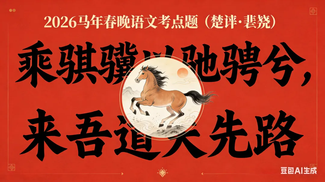 2026 春晚藏了多少中考语文素养考点? 第4张