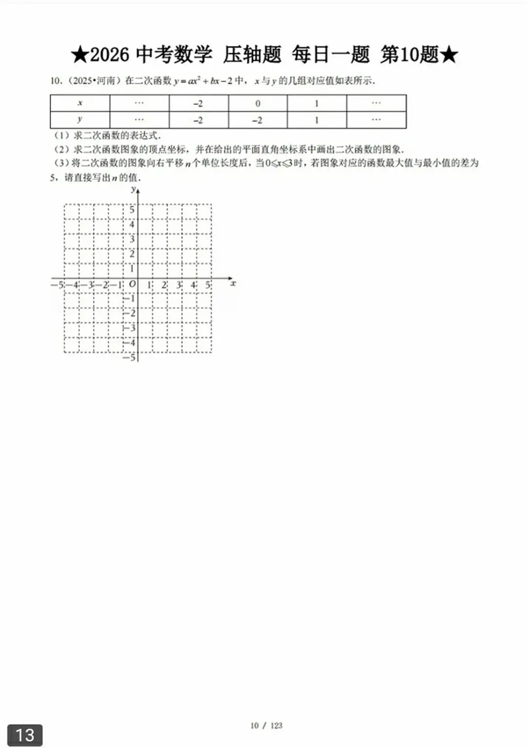 【2026版】中考数学常考压轴题每日一题(精选120题) 第42张