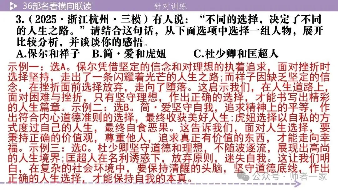 【中考总复习】36部名著横向连读2:故事情节 第20张