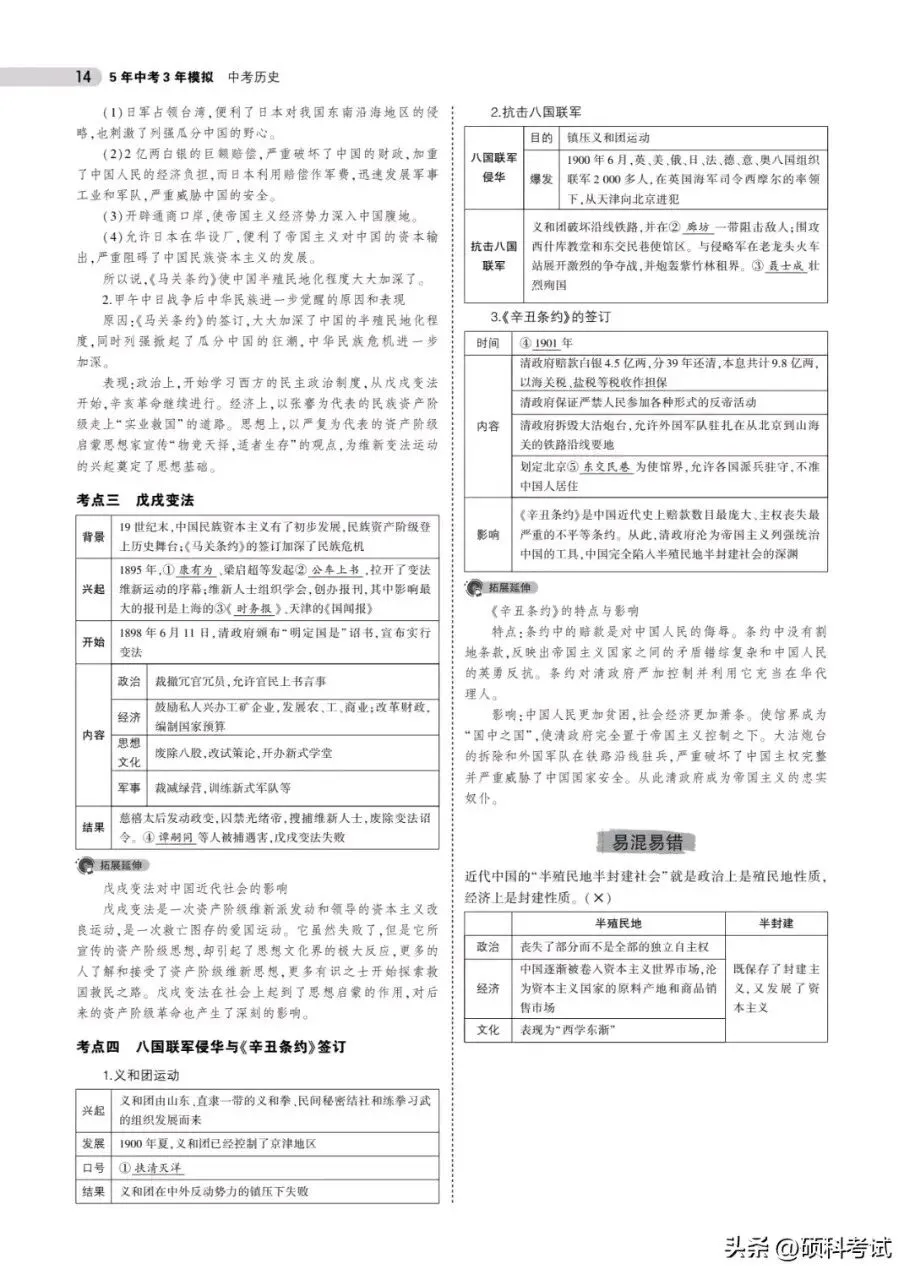 中考历史总复习《专题知识要点汇总》替孩子收藏打印 第14张