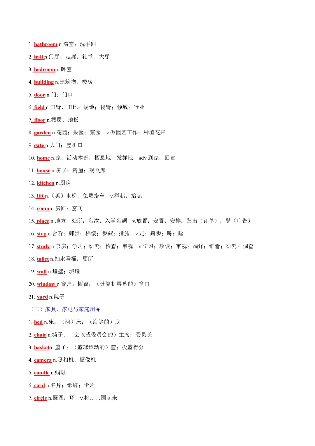 2025 新课标中考话题词汇必备(记背版) 第9张