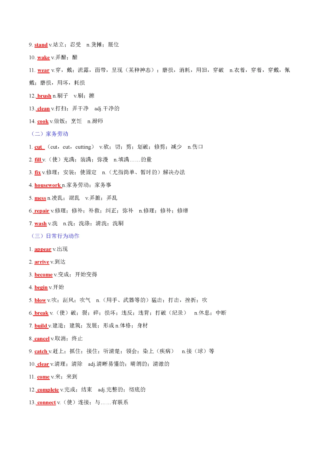 2025 新课标中考话题词汇必备(记背版) 第12张