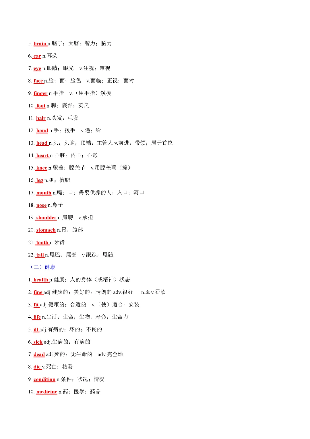 2025 新课标中考话题词汇必备(记背版) 第32张