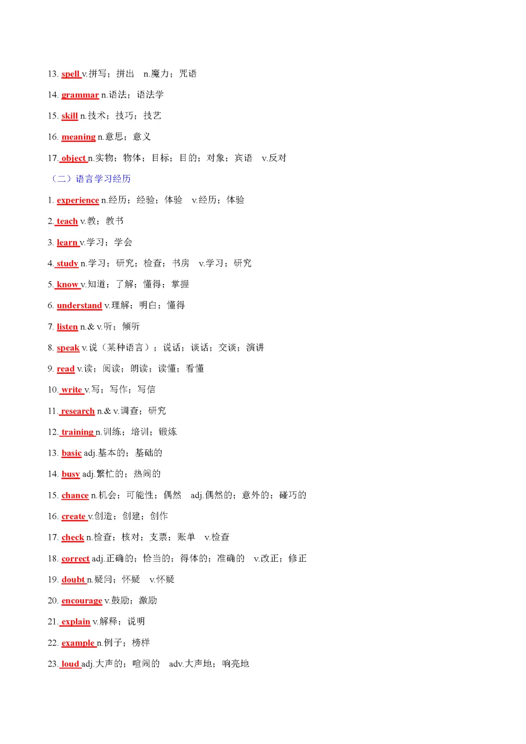2025 新课标中考话题词汇必备(记背版) 第40张