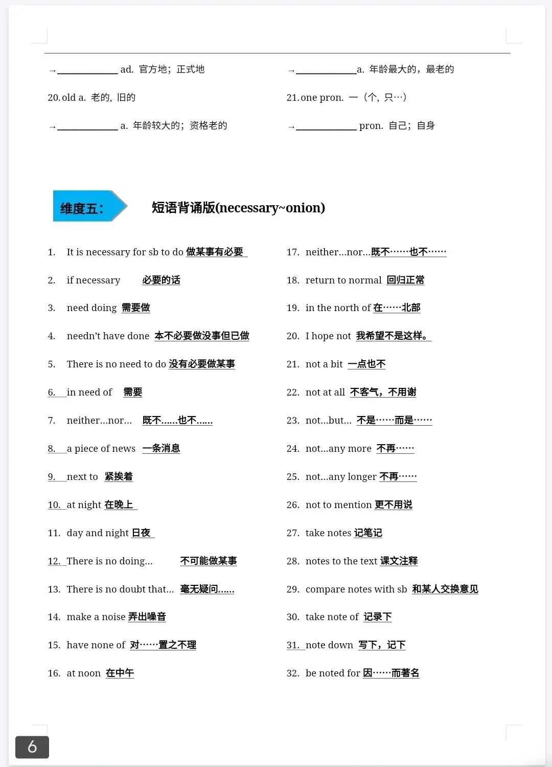 中考英语1600词day19 第6张