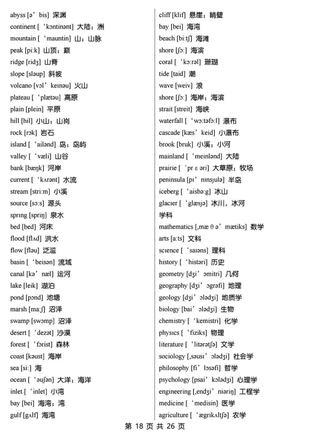 【七年级初中资料】15天背完中考英语必背3500词汇,英译汉,高清电子版可打印 第22张