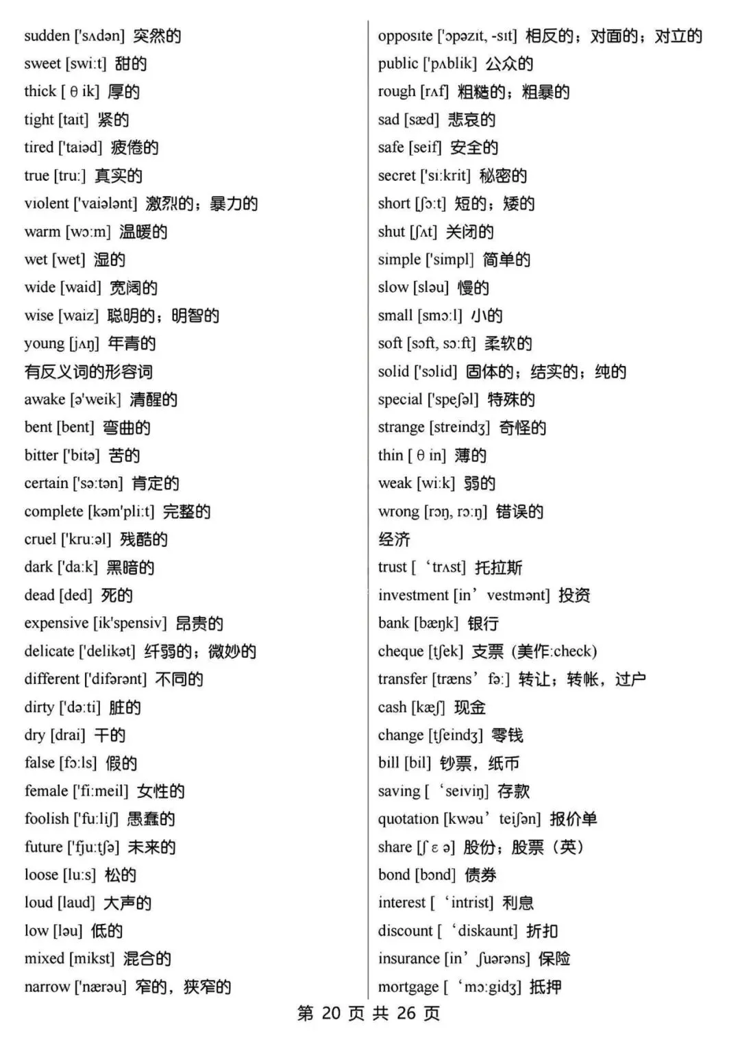 【七年级初中资料】15天背完中考英语必背3500词汇,英译汉,高清电子版可打印 第24张