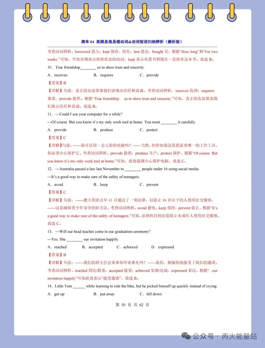 2026年中考英语一轮复习知识清单 第4张