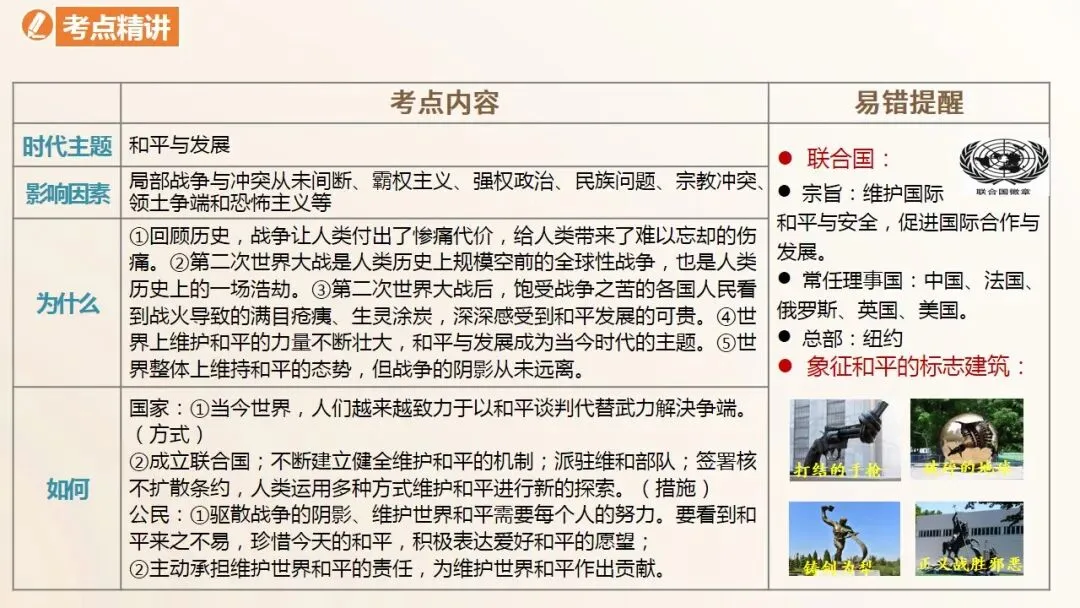 2026年中考道法一轮复习课件(6册23单元) 第12张
