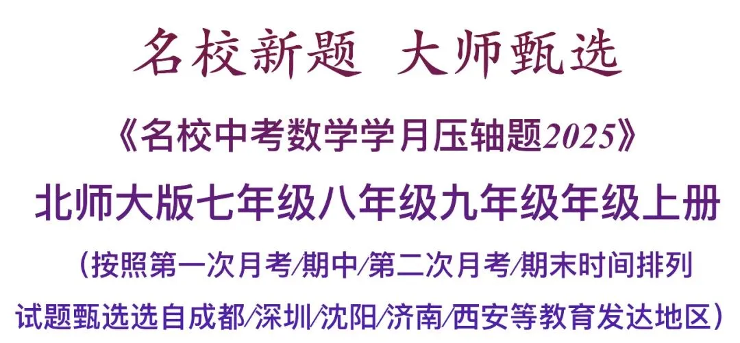 2025年上海市松江区中考数学一模试卷/2025年江苏省南京市数学多校联考模拟试卷 第12张