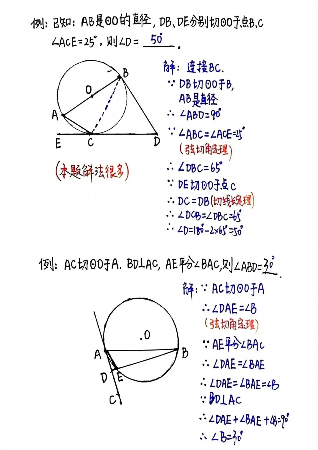 圆幂定理总结,帮你突破中考数学几何压轴瓶颈! 第4张