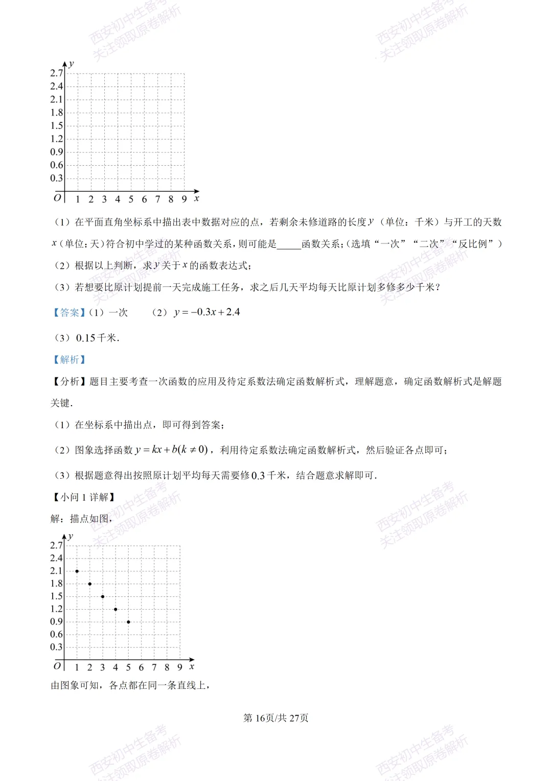 中考复习,五大名校真题!西安模拟:【2025高新一中】九年级四模考试,数学试题,试卷+完整版答案,免费下载! 第30张