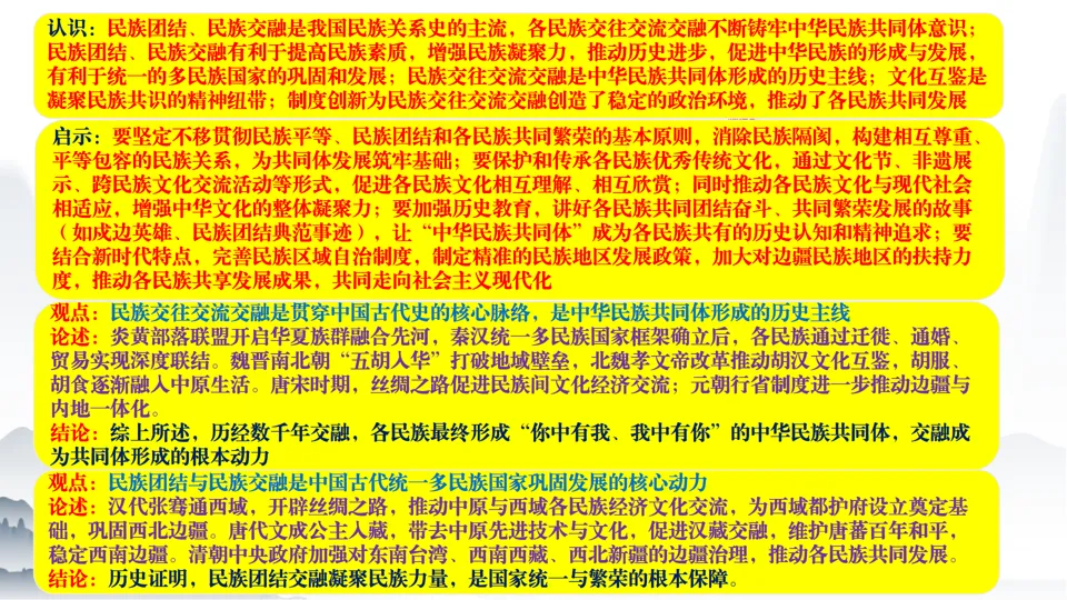 2026中考历史总复习中国古代史二轮小专题串讲【20个小专题】 第20张