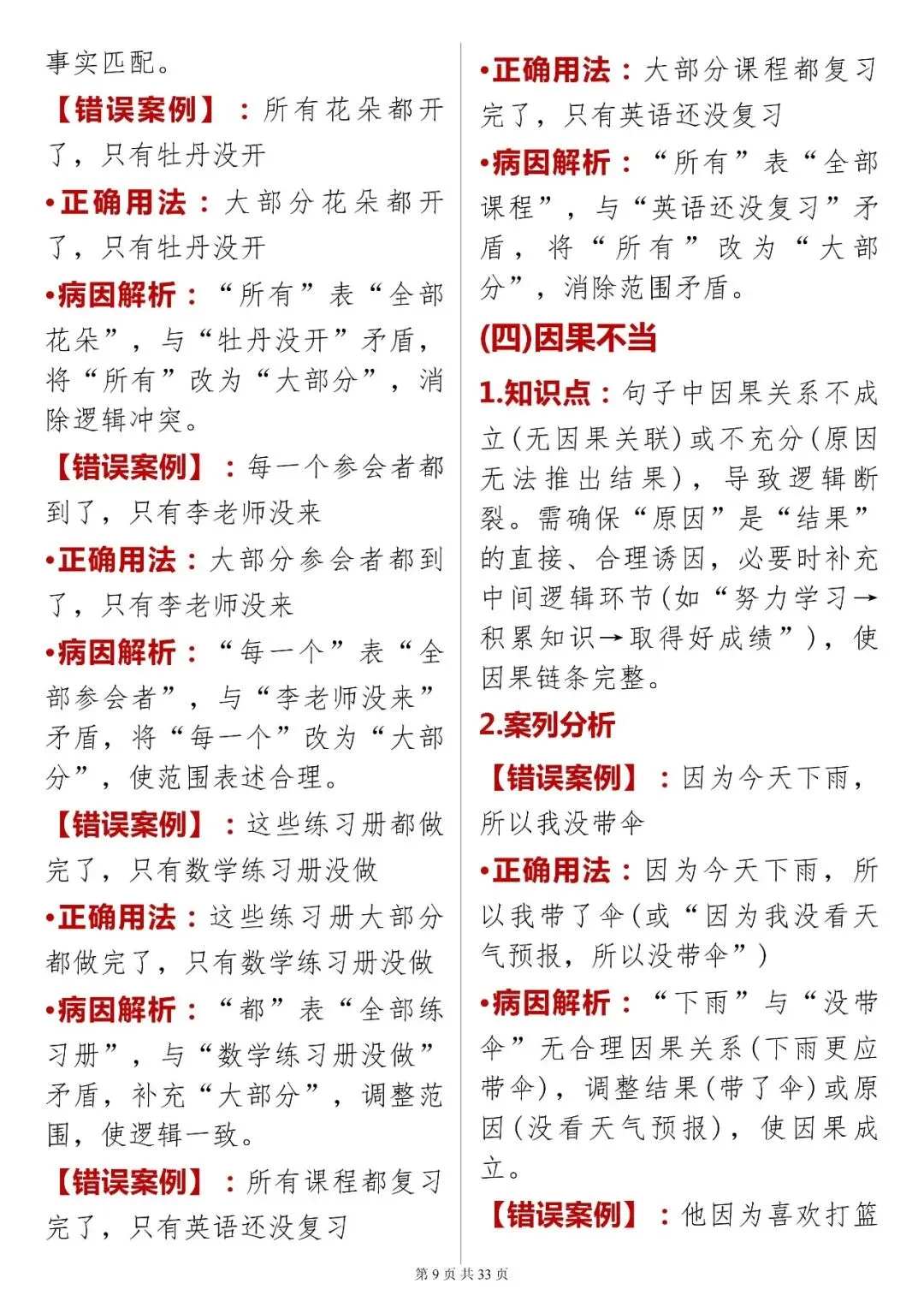 中考语文提分技巧【语病深度解析(含案例 + 技巧)】快收藏 第9张