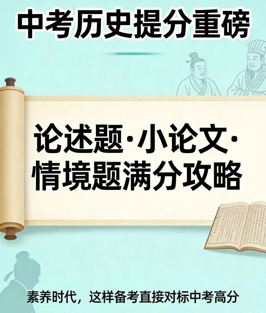 中考历史提分重磅|论述题·小论文·情境题满分攻略!素养时代,这样备考直接对标高分 第4张