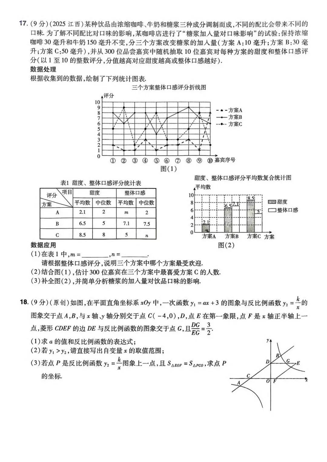2026年全国中考数学组考模拟试卷B(含答案) 第3张