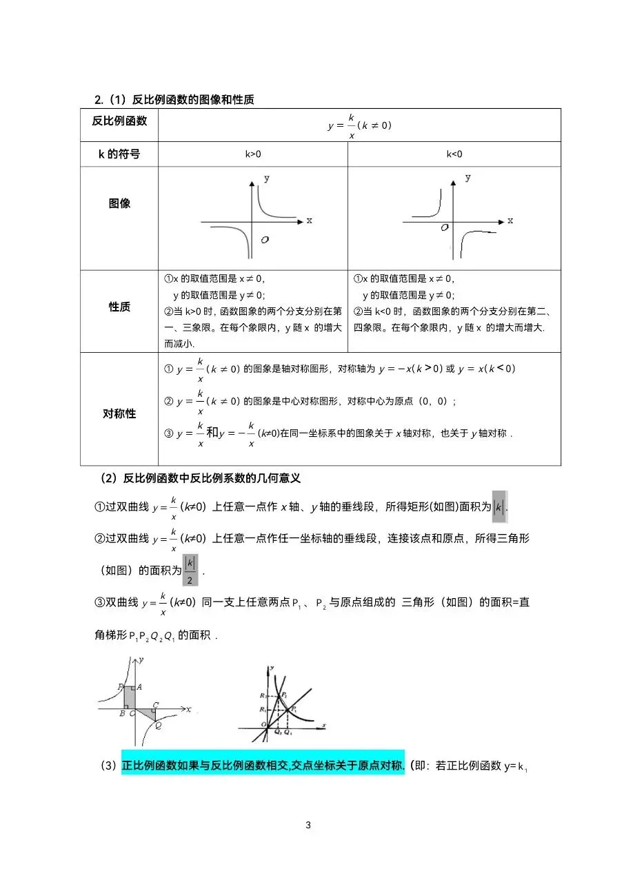 初中数学|中考数学重要公式(全归纳)(高清下载打印) 第3张
