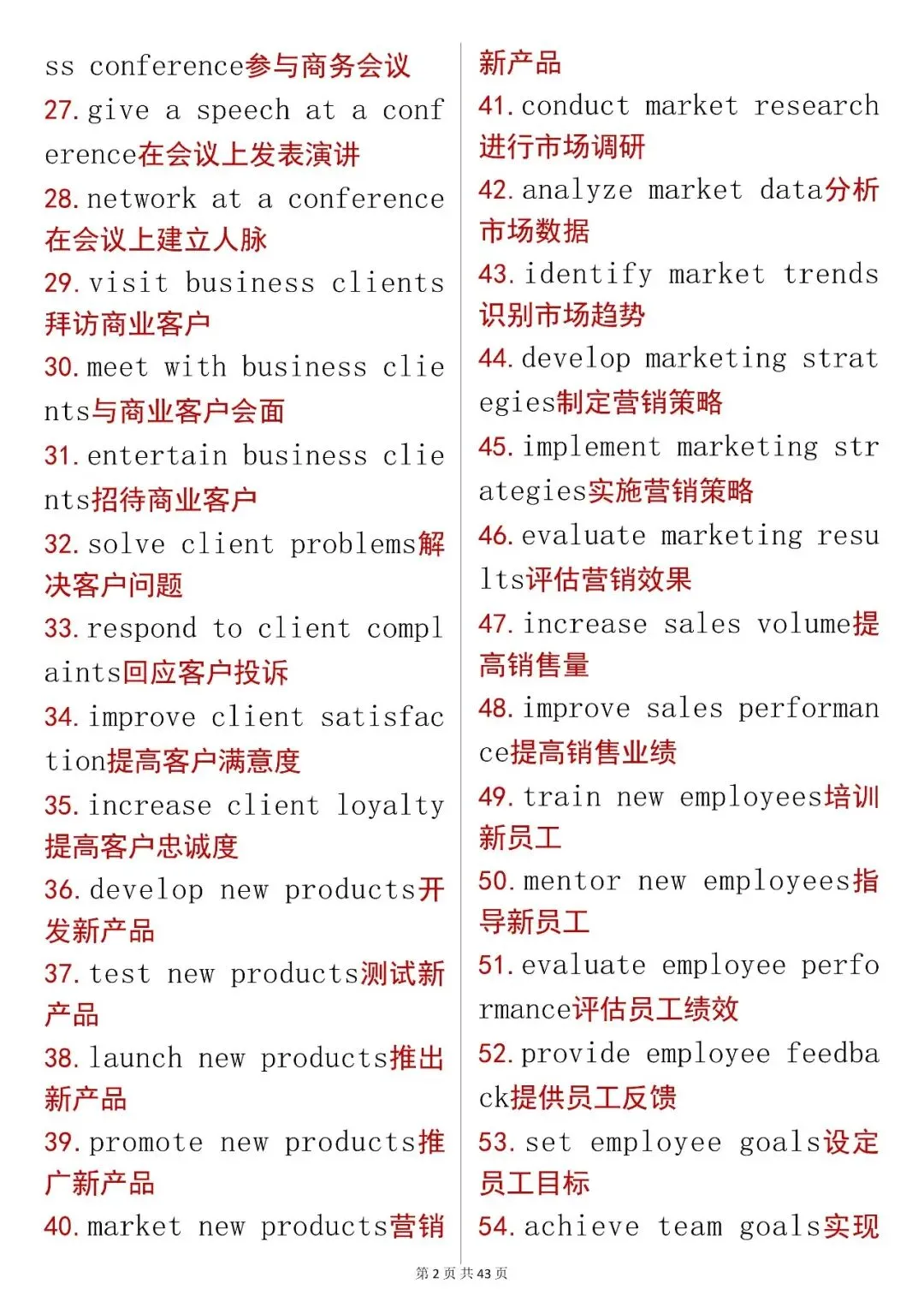 中考英语核心场景高频短语,可打印 快收藏 第2张