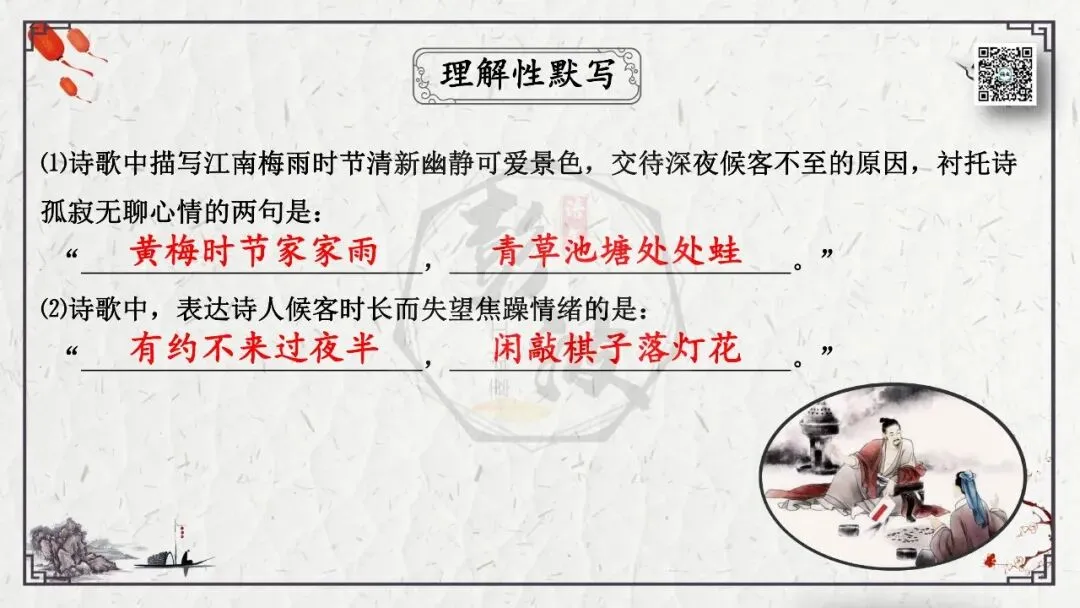 【中考专项复习课件】诗词曲85篇-26《约客》 第19张 【中考专项复习课件】诗词曲85篇-26《约客》 第19张