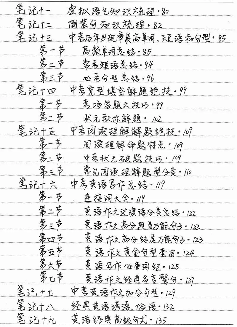 500多页中考状元高清手写笔记曝光,老师都抢着拿去打印... 第2张 500多页中考状元高清手写笔记曝光,老师都抢着拿去打印... 第2张