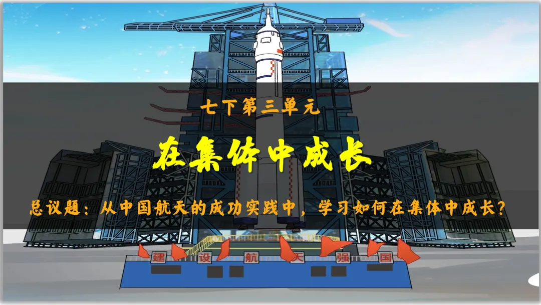 26届中考一轮复习(大单元+议题式)七下第三单元《在集体中成长》||2026文昌问天,集体闪耀太空! 第5张