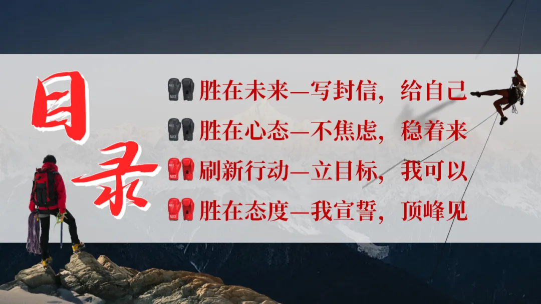 2026中考百天誓师主题班会:今年栀子花开,你我金榜题名(附26页ppt课件) 第6张 2026中考百天誓师主题班会:今年栀子花开,你我金榜题名(附26页ppt课件) 第6张