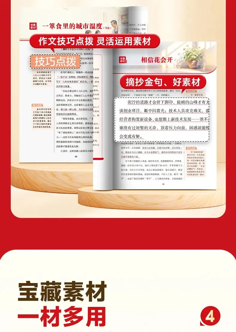 [官方正版]人民日报备战2026中考作文:精选热点深度立意.一材多用 第10张