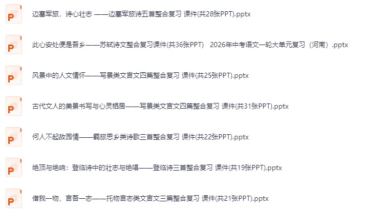 【初中语文】2026中考一轮复习课件!中考复习必备! 第4张 【初中语文】2026中考一轮复习课件!中考复习必备! 第4张