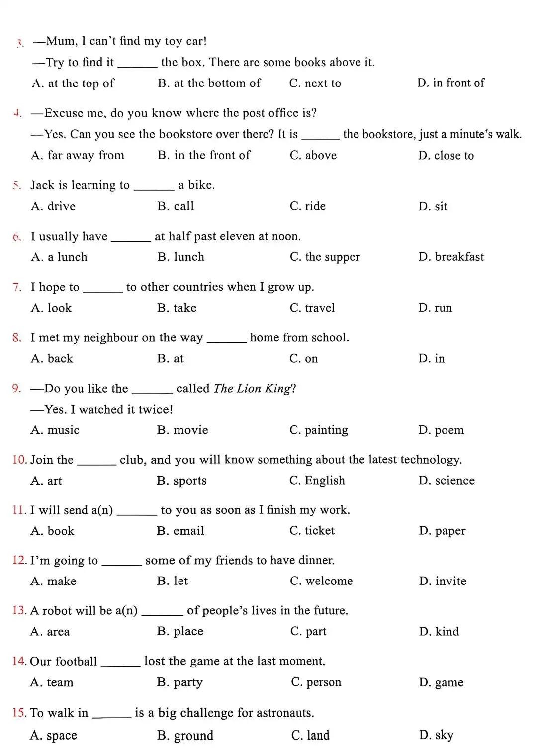 60篇阅读,搞定中考1800词-Passage17 第4张 60篇阅读,搞定中考1800词-Passage17 第4张