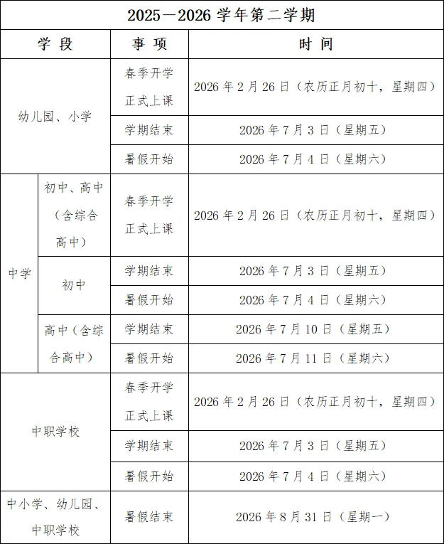 泉州中小学开学倒计时!体育中考时间…… 第11张