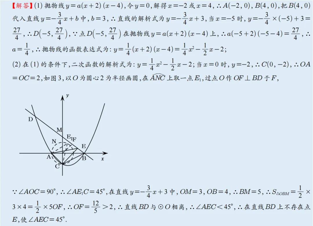 2026年中考数学二次函数压轴题|二次函数与角度问题 第6张