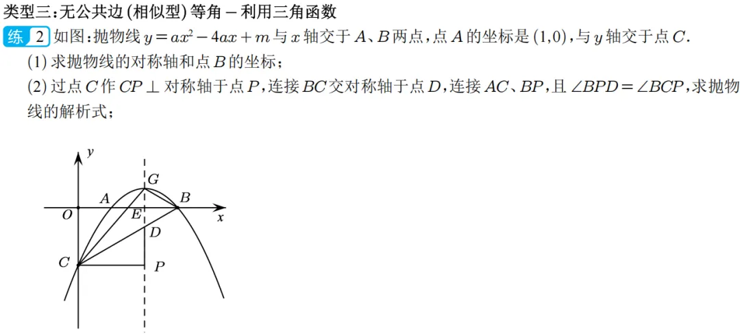 2026年中考数学二次函数压轴题|二次函数与角度问题 第15张