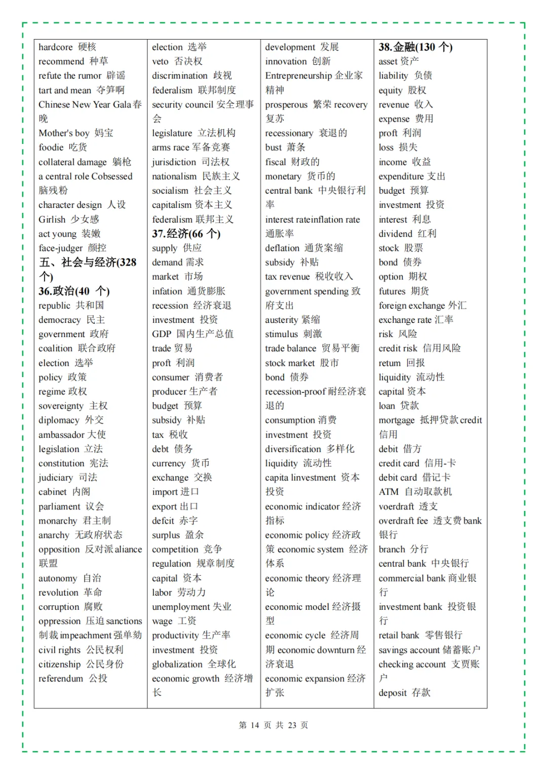 中考英语|必背3500词汇,含单词默写本+自测本,英译汉与汉译英(电子版可下载打印) 第11张 中考英语|必背3500词汇,含单词默写本+自测本,英译汉与汉译英(电子版可下载打印) 第11张