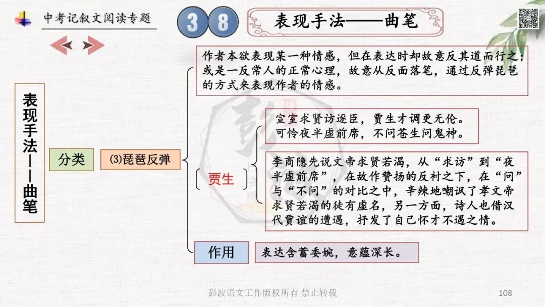 【中考专项复习课件】记叙文阅读-思维导图(全)帮助学生自主复习 第112张