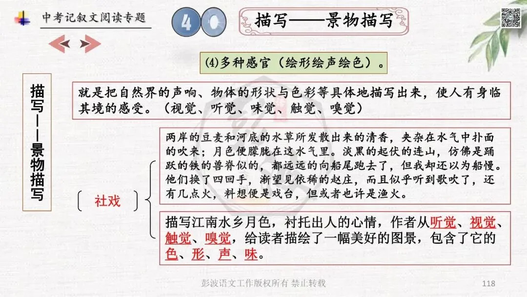 【中考专项复习课件】记叙文阅读-思维导图(全)帮助学生自主复习 第122张