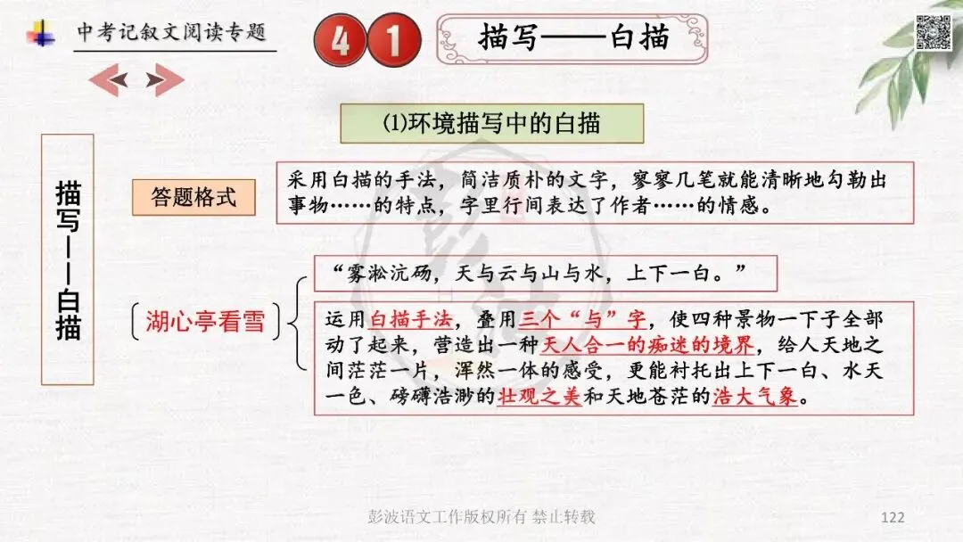 【中考专项复习课件】记叙文阅读-思维导图(全)帮助学生自主复习 第126张
