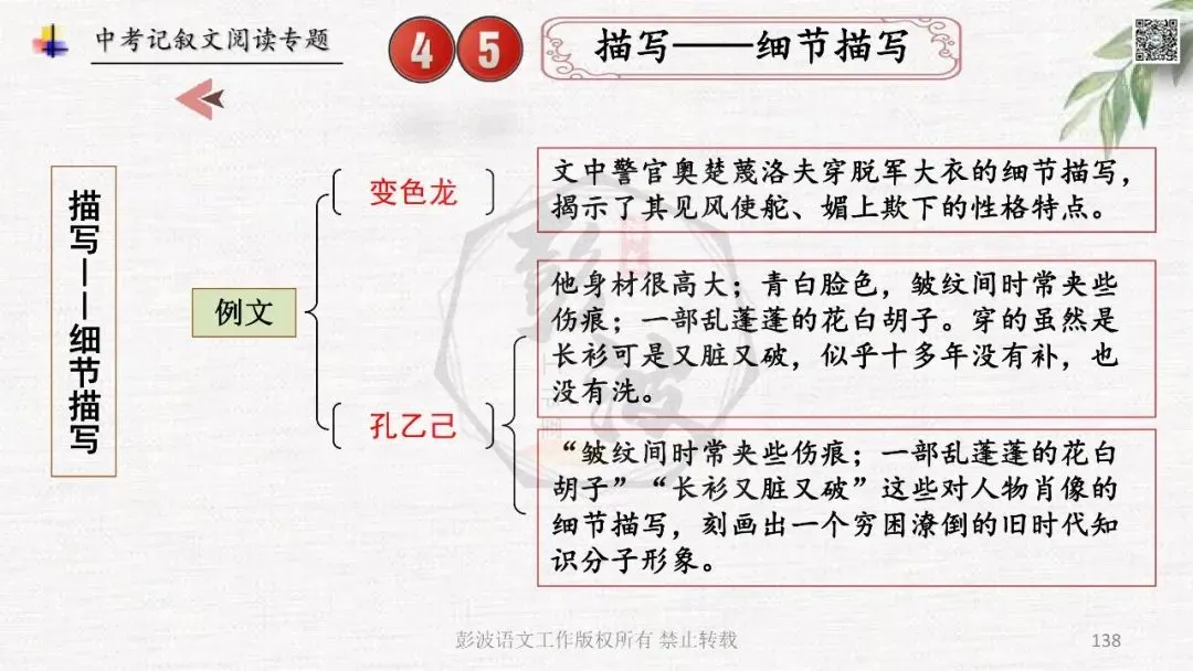 【中考专项复习课件】记叙文阅读-思维导图(全)帮助学生自主复习 第142张