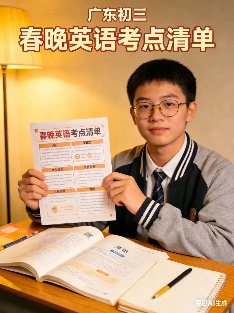  2026春晚=中考英语题库!广东初三生必看 第1张