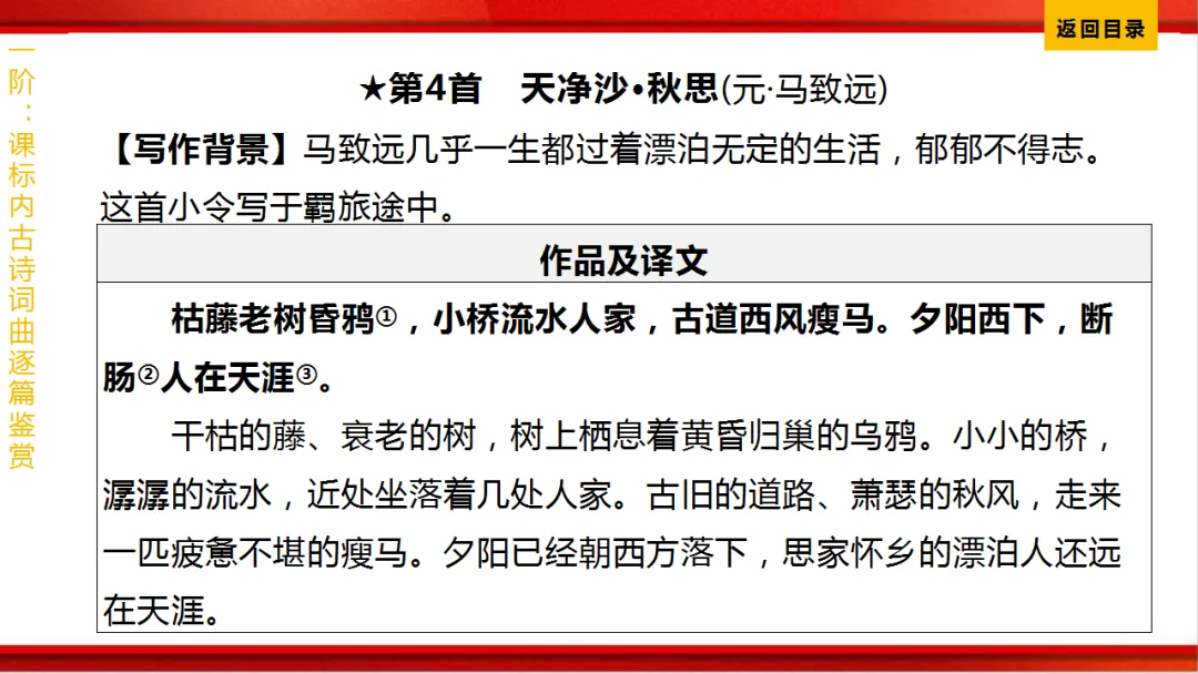 2026年中考语文第一轮复习 专题八《古诗词曲鉴赏》ppt 第24张