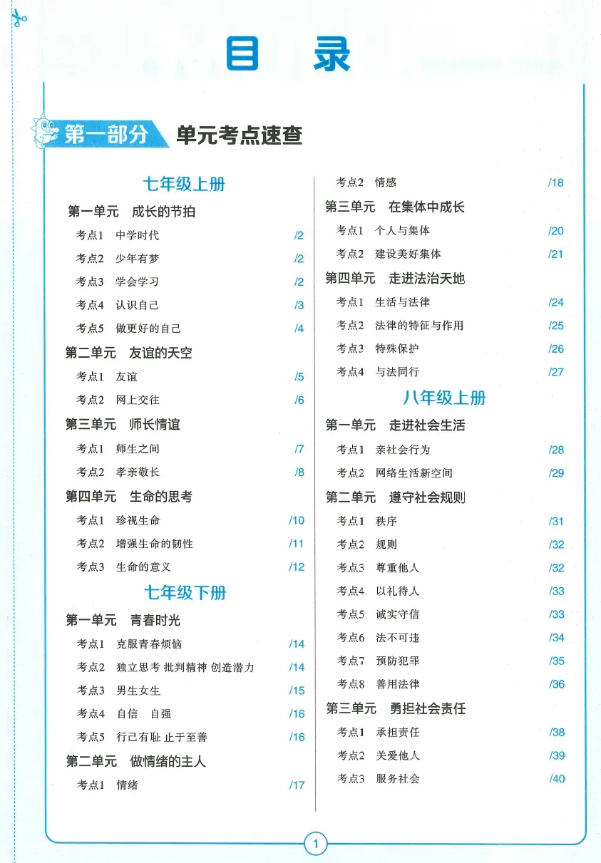 【初中道法】2026版中考道法开卷速查!(六大单元主题速查+四类答题模板) 第4张