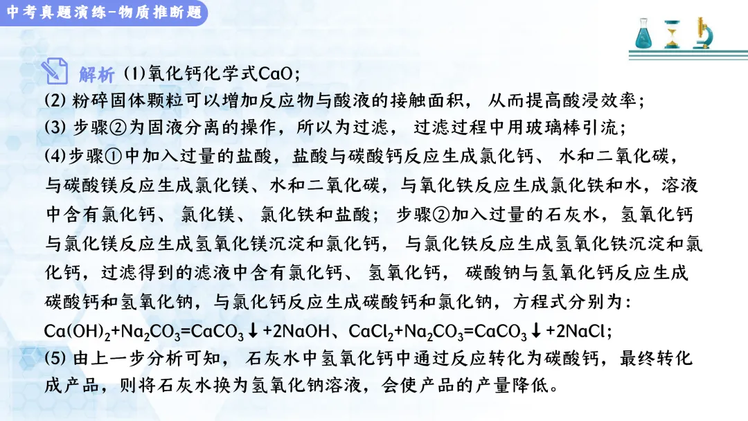 F513 决胜2026 中考化学 专项训练《专题训练--推断题 》课件PPT+教学设计Word 第27张