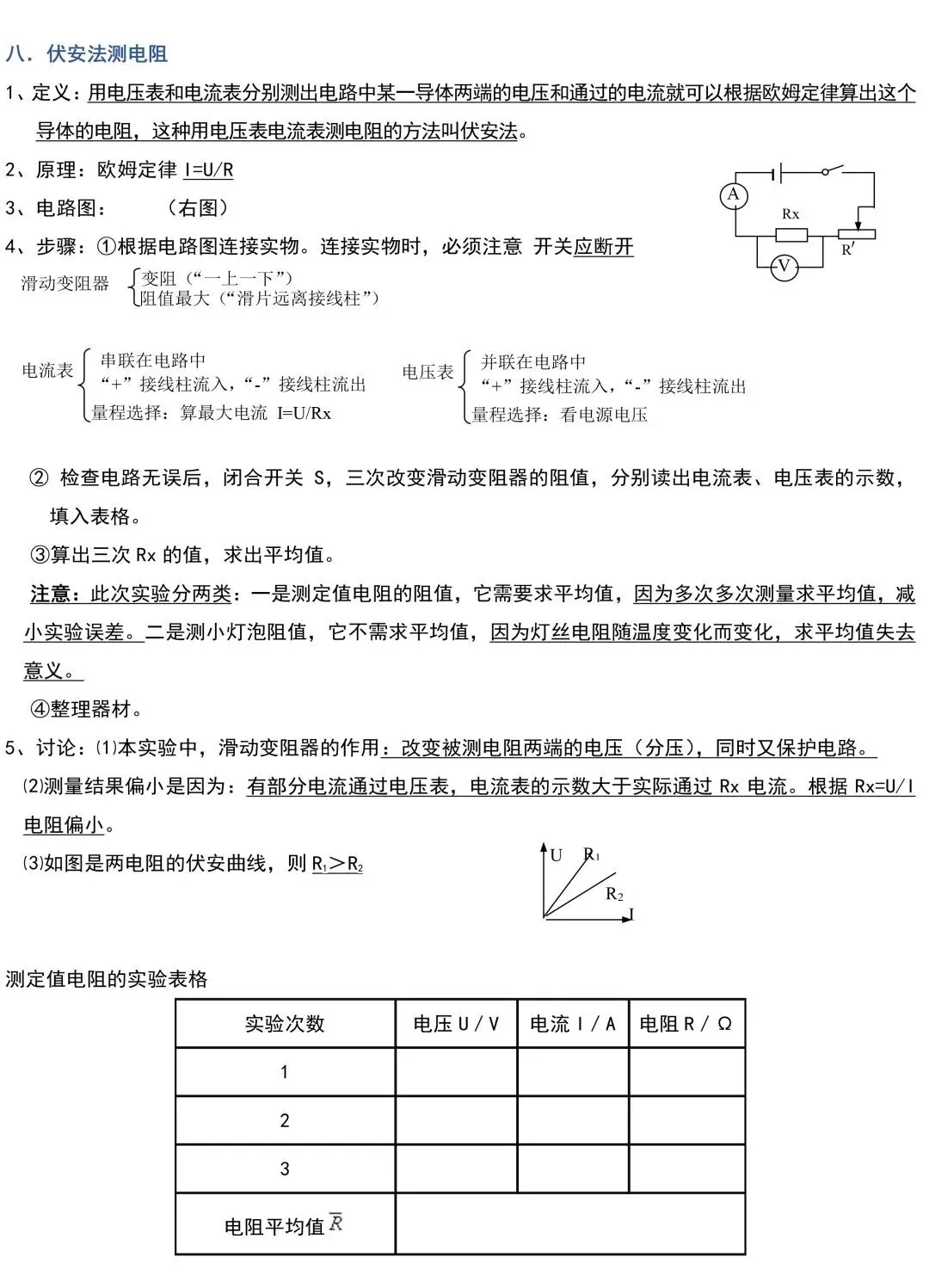 中考物理重要实验最全总结清晰图片版 第5张