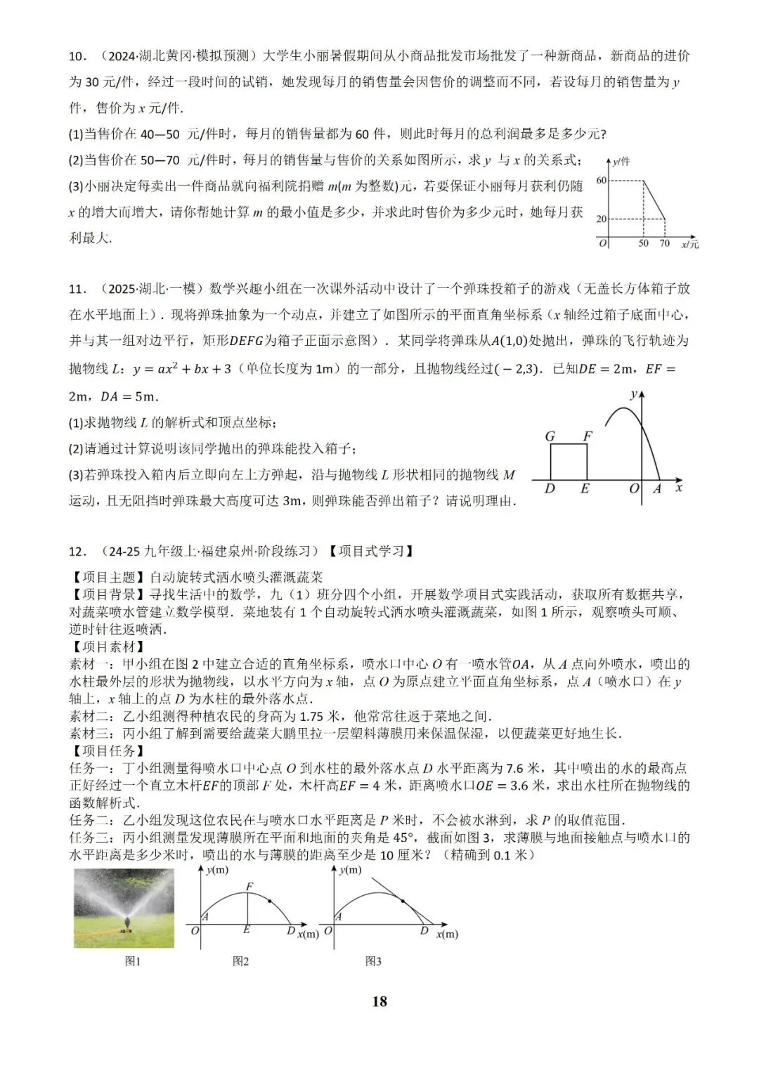 中考数学答题技巧与解题模板构建之函数应用解答题 第18张