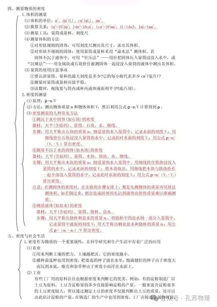 2026中考物理详细知识点汇总 第16张