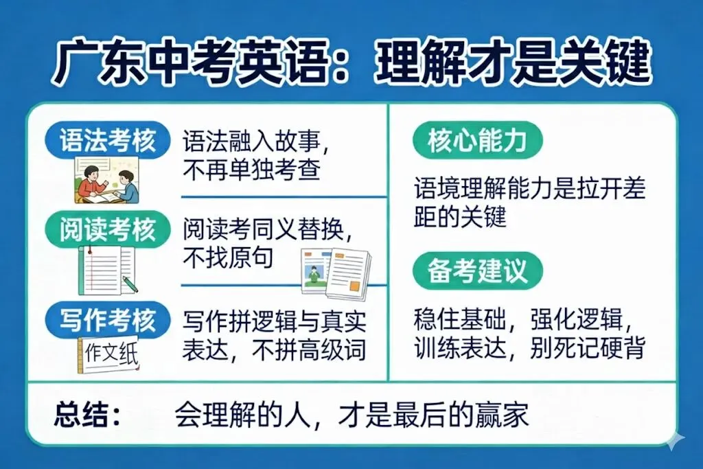 2026广东中考英语大揭秘:命题人不说的“潜规则”,学霸都在偷偷这样备考!(建议收藏) 第1张 2026广东中考英语大揭秘:命题人不说的“潜规则”,学霸都在偷偷这样备考!(建议收藏) 第1张