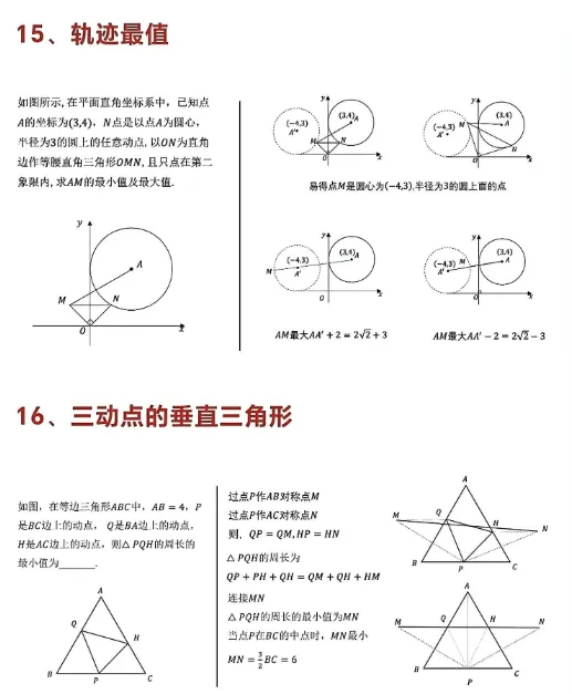 中考数学压轴!19大最值模型汇总 第13张