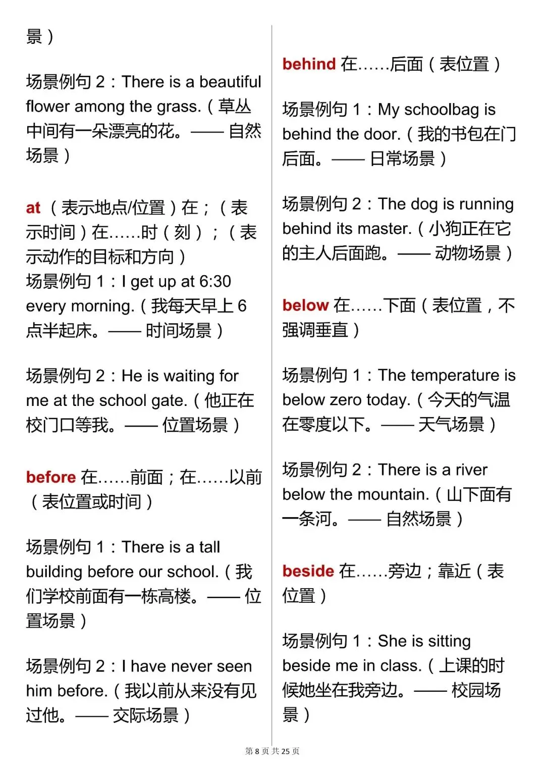 中考必背【初中英语必背 1000 高频词汇(场景化例句版)】,可打印 快收藏 第8张 中考必背【初中英语必背 1000 高频词汇(场景化例句版)】,可打印 快收藏 第8张