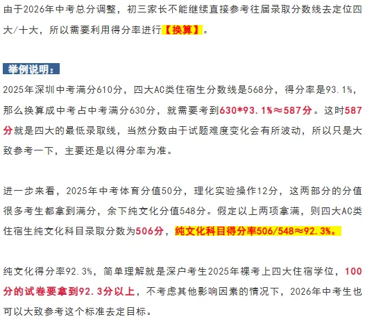 2026年中考,想要考上深圳十大高中究竟需要多少分? 第6张 2026年中考,想要考上深圳十大高中究竟需要多少分? 第6张