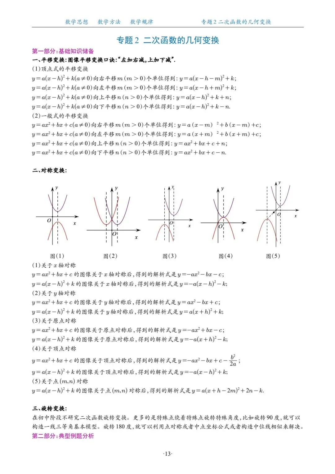 中考复习专题,二次函数与直线交点问题 第5张