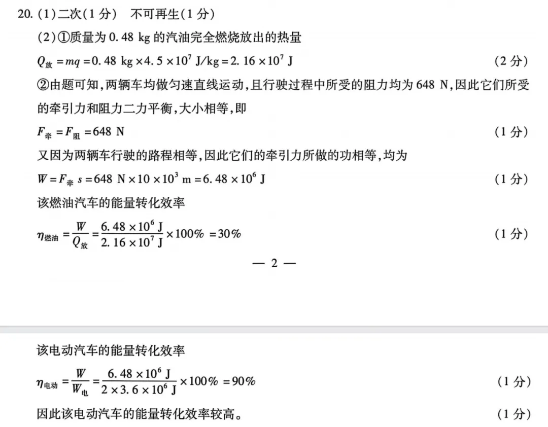『Day 21』中考物理:《 大题第20题创新题》赏析 第3张